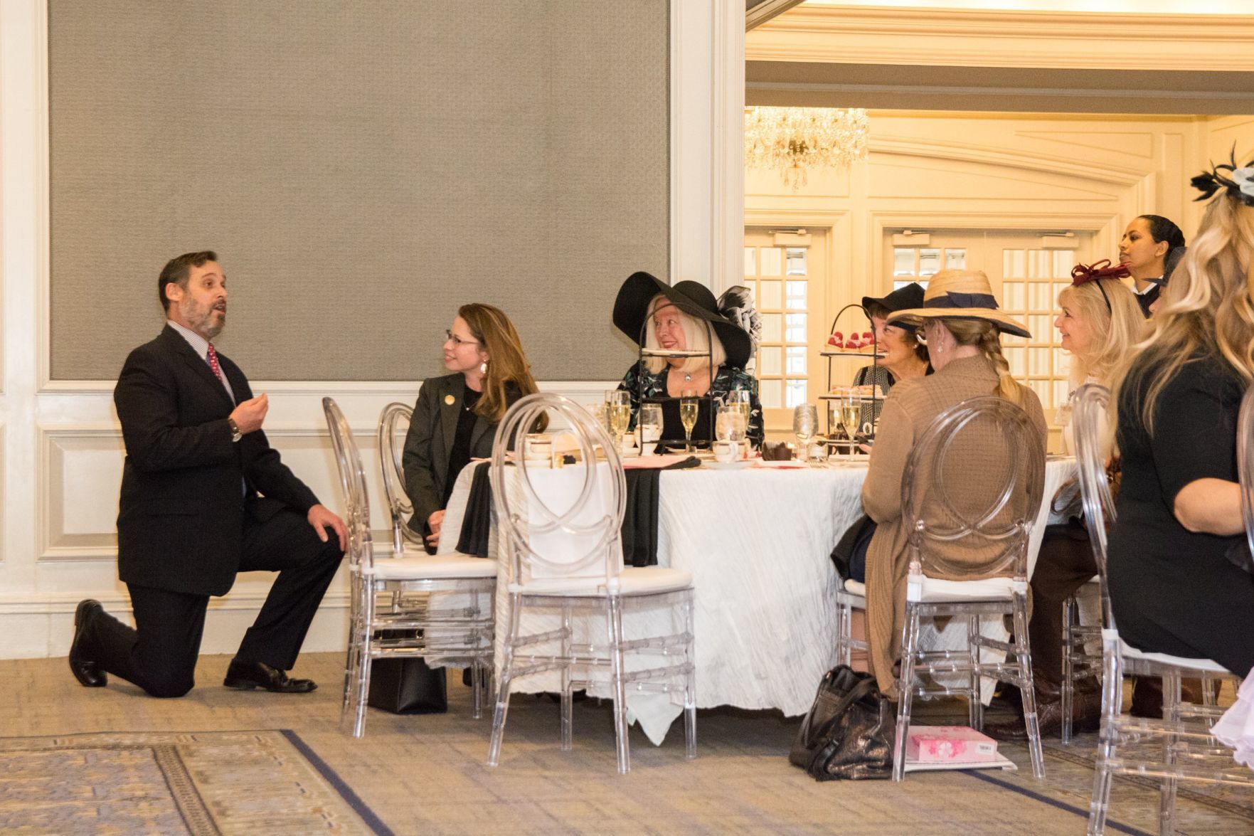 Peter Kendall Clark performs at Royal Tea with Winter Opera